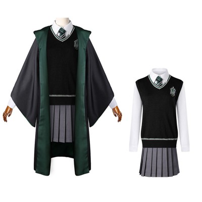 Déguisement Harry Potter Slytherin Uniform Femme Cosplay Costume Pour Enfant Adulte